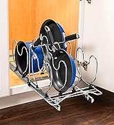 LYNK PROFESSIONAL Pull Out Pot Lid and Cookie Sheet Organizer Rack for Cabinet - Lifetime Ltd. W...