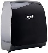 Scott Professional Pro Manual Hard Roll Towel Dispenser (34346), Black, for ScottProfessional Blu...