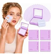 Oil Blotting Sheets for Face, 500 Pcs Blotting Papers for face with Mirror, Puff and Refill Pack,...