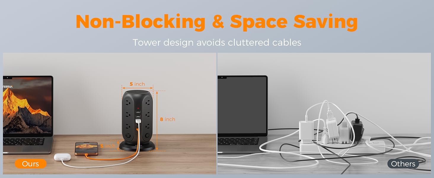 Power Stip with USB Ports