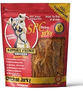 Savory Prime Chicken Jerky Dog Treats, Made with 100% Real Chicken Breast, Farm Raised, Healthy, ...