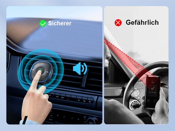 sonru bluetooth 5.3 aux adapter for car