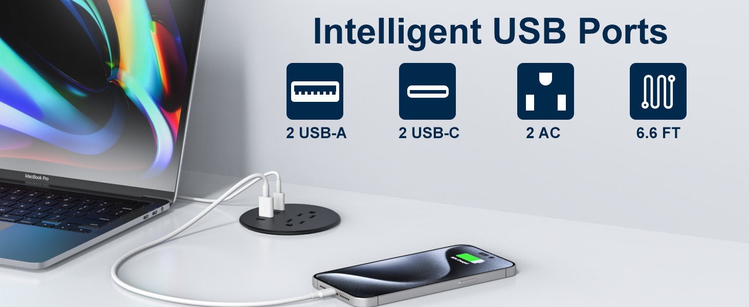 desk power grommet