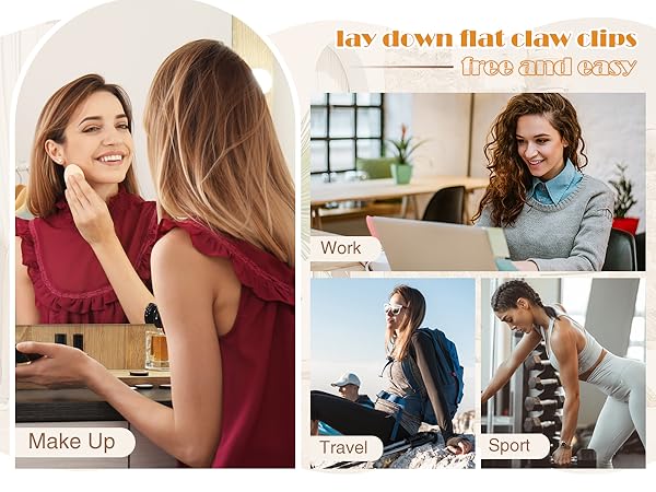 brown bow clips