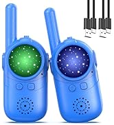 Inspireyes Walkie Talkies for Kids Rechargeable, 3 4 5 Year Old Boy Girl Gifts, 2 Pack Birthday G...