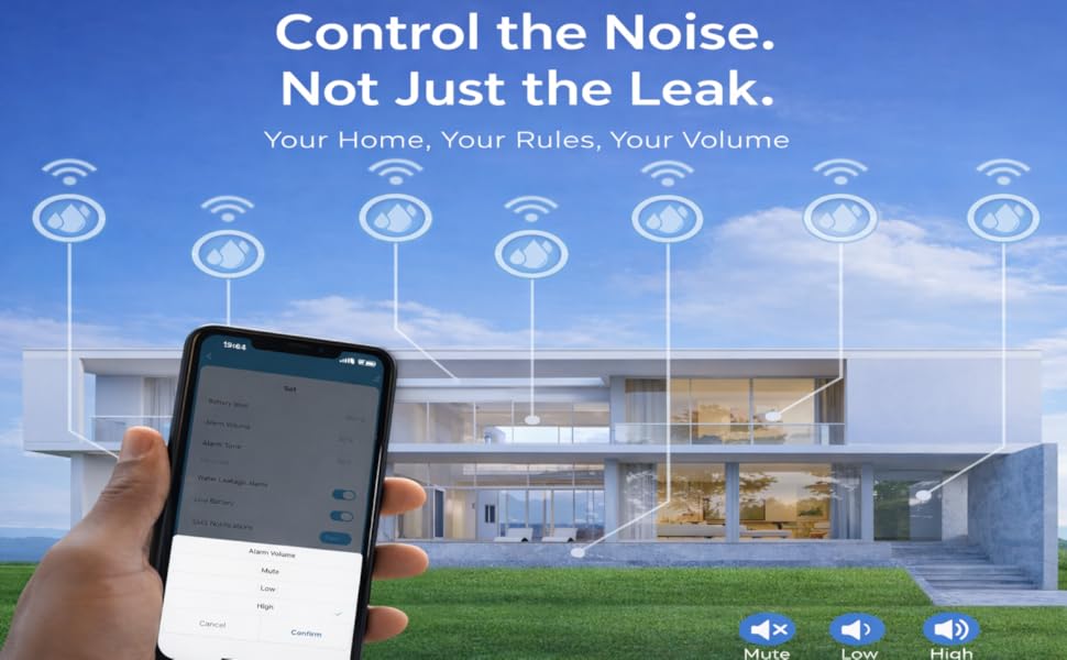 Wifi water leak detector for home