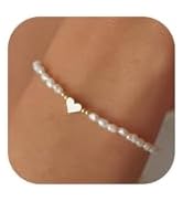 Pearl Bracelets for Women Dainty Baroque Pearl Bracelet White Bridesmaid Bridal Bracelet Wedding ...