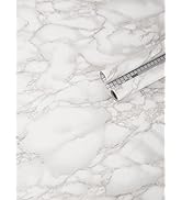 Art3d 120"x15.8" Self-Adhesive Wallpaper, Peel and Stick Grey Marble Paper, Matt