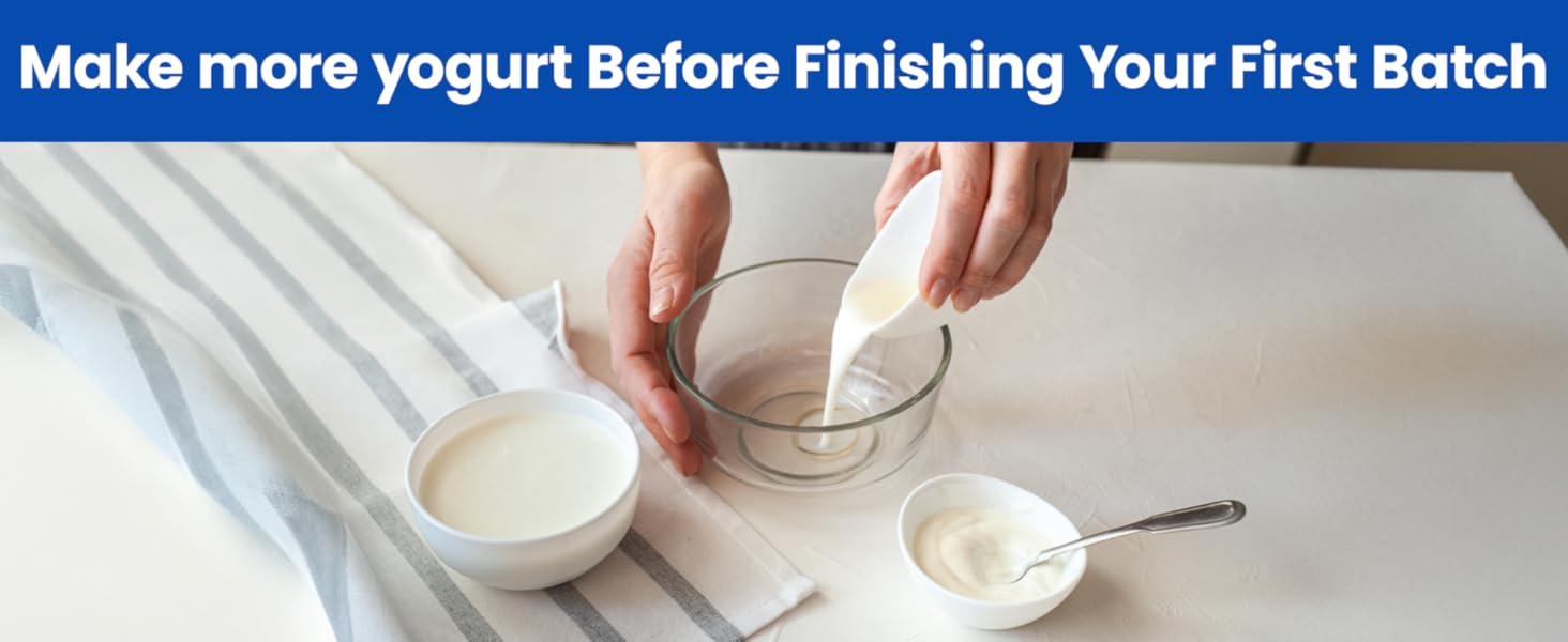 make more yogurt before finishing your first batch