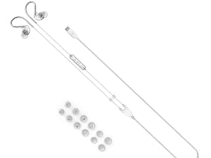 M6 USB-C In-Ear Sports Headset with Memory Wire and 3-button Remote