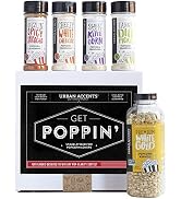 Urban Accents GET POPPIN', Gourmet Popcorn Seasoning Gift Set (Set of 5) - Delicious Non-GMO Popc...