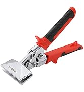 MAXPOWER Sheet Metal Bender, 3-Inch Straight Jaw Metal Bender Hand Seamer for Bending and Flatten...