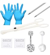 QWALIT Belly Button Piercing Kit Belly Piercing Kit Body Piercing Kits for All Piercings