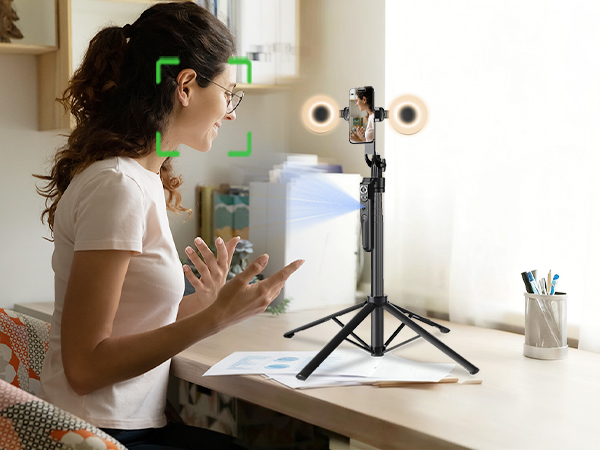 auto face tracking tripod 360 rotation with stand