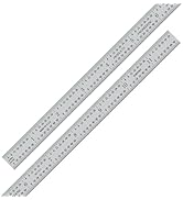 PEC Tools Flexible 12“ Stainless Steel Ruler, Measuring Accuracy 1/32”,1/64“,1/8”,1/16", Tempered...