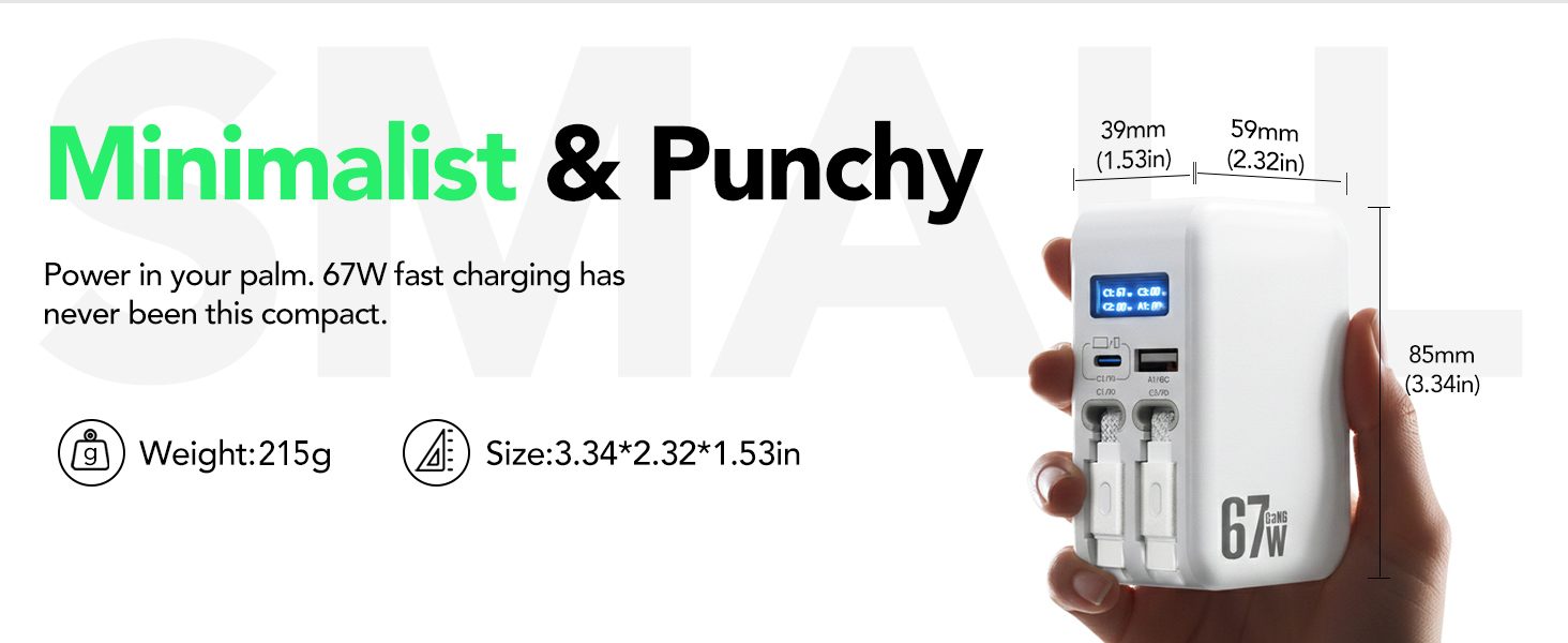 retractable wall charger with dual cables