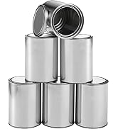 WUWEOT 6 Pack Metal Quart Paint Cans with Lids, Empty Unlined Paint Buckets, Multipurpose Storage...