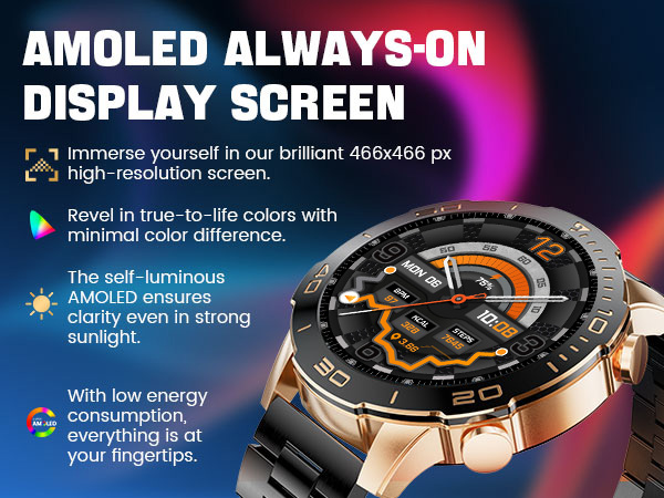 1.43'' Amoled display