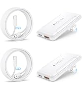 2 Pack Flat USB C Wall Charger,50W 2-Port Slim USB C Fast Charger Block,Foldable & Low Profile Ty...