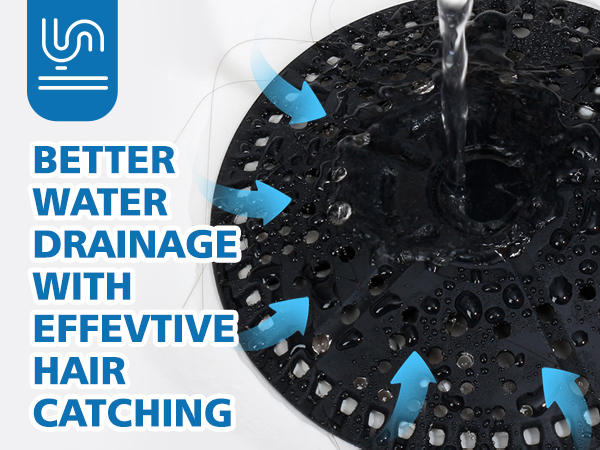 black shower drain cover