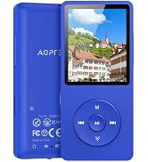 AGPTEK A02S 16GB MP3 Player, 65 Hours Playback Music Player, Dark Blue | Lossless Sound, Supports...