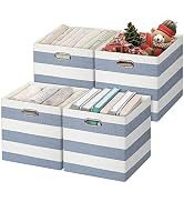 Posprica Collapsible Storage Bins,13×13 Fabric Storage Cubes Basket Containers Drawers for Nurser...