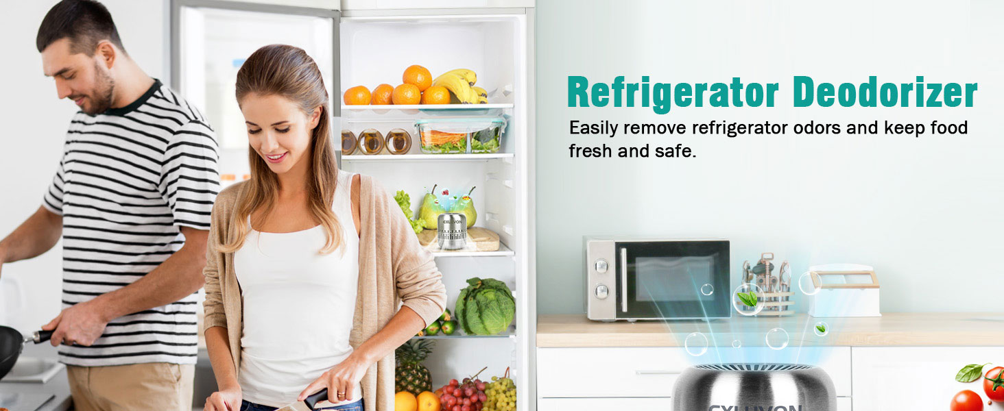 Refrigerator Deodorizer Easily remove refrigerator odors and keep foodfresh and safe.