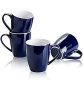 Sweese Porcelain Coffee Mugs - 16 Ounce (Top to the Rim) for Coffee, Latte, Tea, Cocoa, Set of 4,...