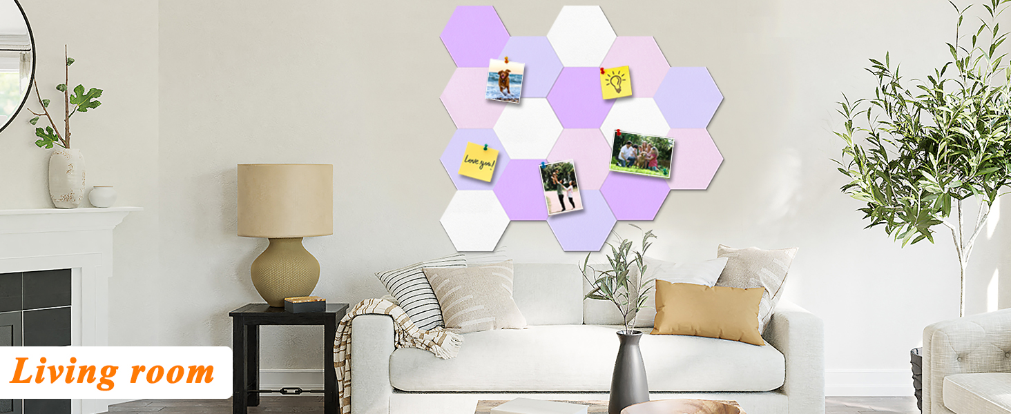 DIY Hexagon Bulletin Board Pin Board