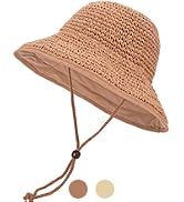 Women's Straw Bucket Sun Hat