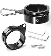 Anovo Flag Pole Rings, Aluminum Alloy Flagpole Rings 360° Rotating Anti Wrap Flag Mounting Ring, ...