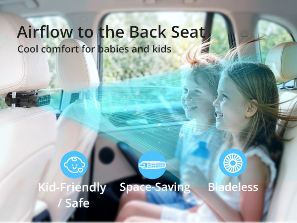 fan for backseat of car
