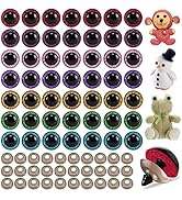 70 Pieces Large Safety Eyes, SourceTon Animal Glitter Plastic Eyes for DIY of Puppet, Bear, Craft...