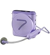 7RYMS WA1 Wireless Voice Amplifier for Teachers with Headset Microphone, Wireless Portable Amplif...