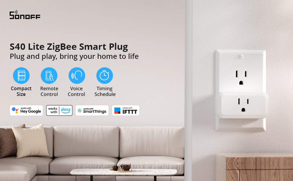 SONOFF S40 Lite 15A Zigbee Smart Plug