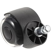 JECOMPRIS Heavy Duty Chair Metal Desk Chair Wheel Polyurethane (pu) Chair Caster Black Replacemen...