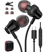 USB C Headphone for iPad A16 11 10,Type C Wired Earbuds for Samsung Galaxy A17 S25 FE S24 S23 S22...