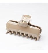 BUNLVDI 3.7 Inch Big Square Hair Clips Strong Hold Nonslip Acrylic Shark Hair Clip Grip Upgraded ...