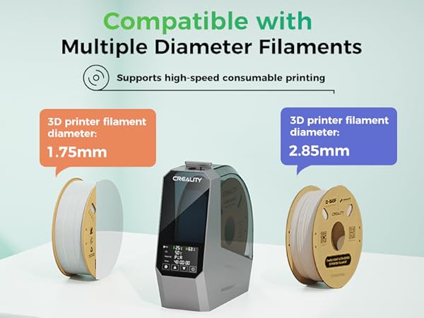 filament dryer Filament dehydrator Box Storage Holder One-Key Setting for PLA PETG ABS Nylon