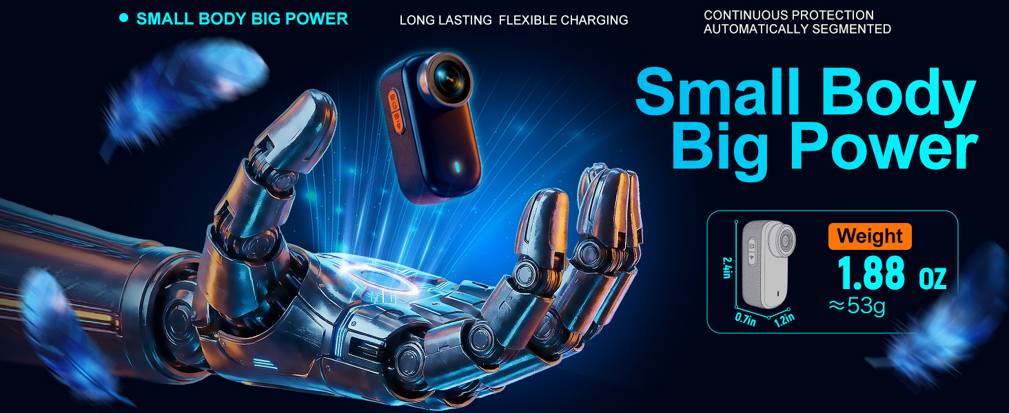 body cameras with audio and video recording