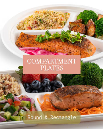 disposable compartment paper plates