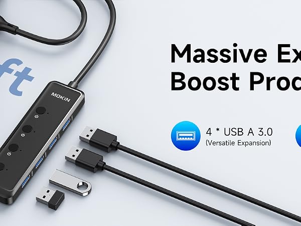 MOKiN USB 3.0 Hub