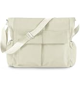 Canvas Messenger Bag Crossbody Shoulder Bag for Men Women Vintage Tote Laptop Bag Large Hobo Bag ...