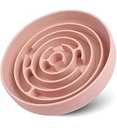 Coomazy Slow Feeder Dog Bowls, Silicone Dog Bowl with Suction Cups, Slow Feeder & Non-Slip Design...
