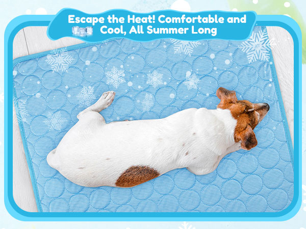 Dog Cooling Mat, Pet Cooling Pads for Dogs Cats Washable Summer Kennel Mat