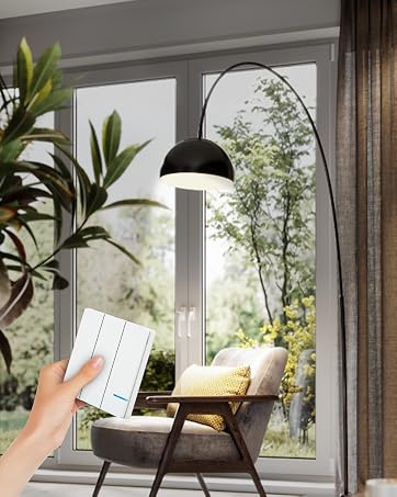 wireless lights switch and receiver kit dimmable alexa no battery bulb ceiling fan no wiring indoor
