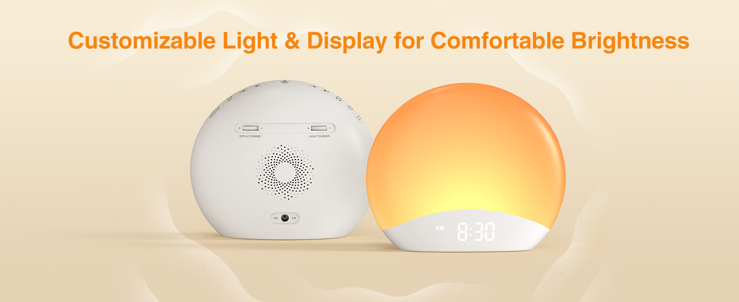 Customizable Light & Display for Comfortable Brightness