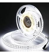 JOYLIT 24V UL LED Strip Lights 6000K White 16.4ft 683lm/ft CRI 90+ Dual Row, Premium SMD2835 1200...