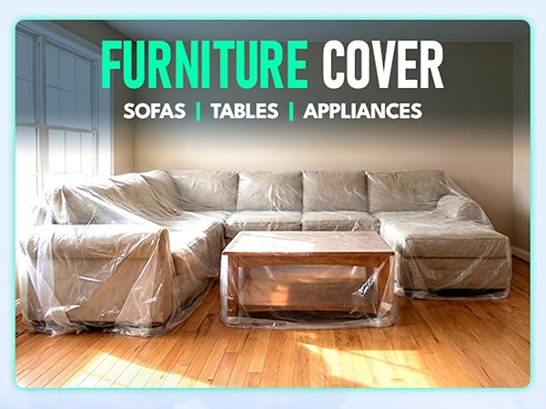 furniture coverage, furniture protection, drop cloth