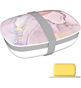 Soap Bar Holder,Travel Soap Box with Sponge Protector and Silicone Band, Soap Box with Lid, Stron...